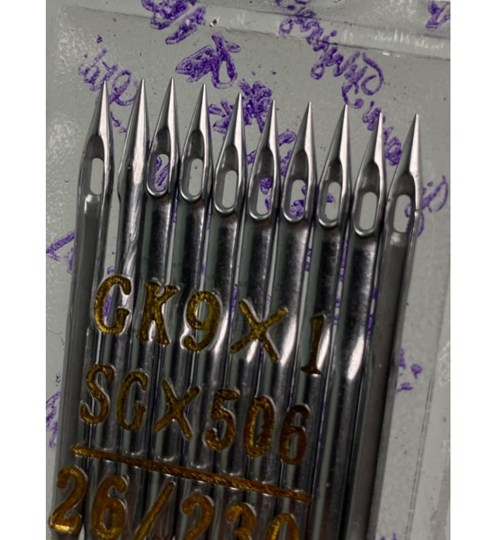 Іголки GK9 × 1 (SG × 506) / 230/26 для мешкозашивочних машин